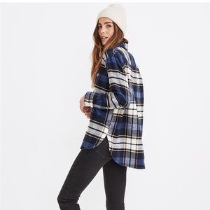 Madewell Flannel Oversized Ex-boyfriend shirt. Size M. In Coltrane Plaid.